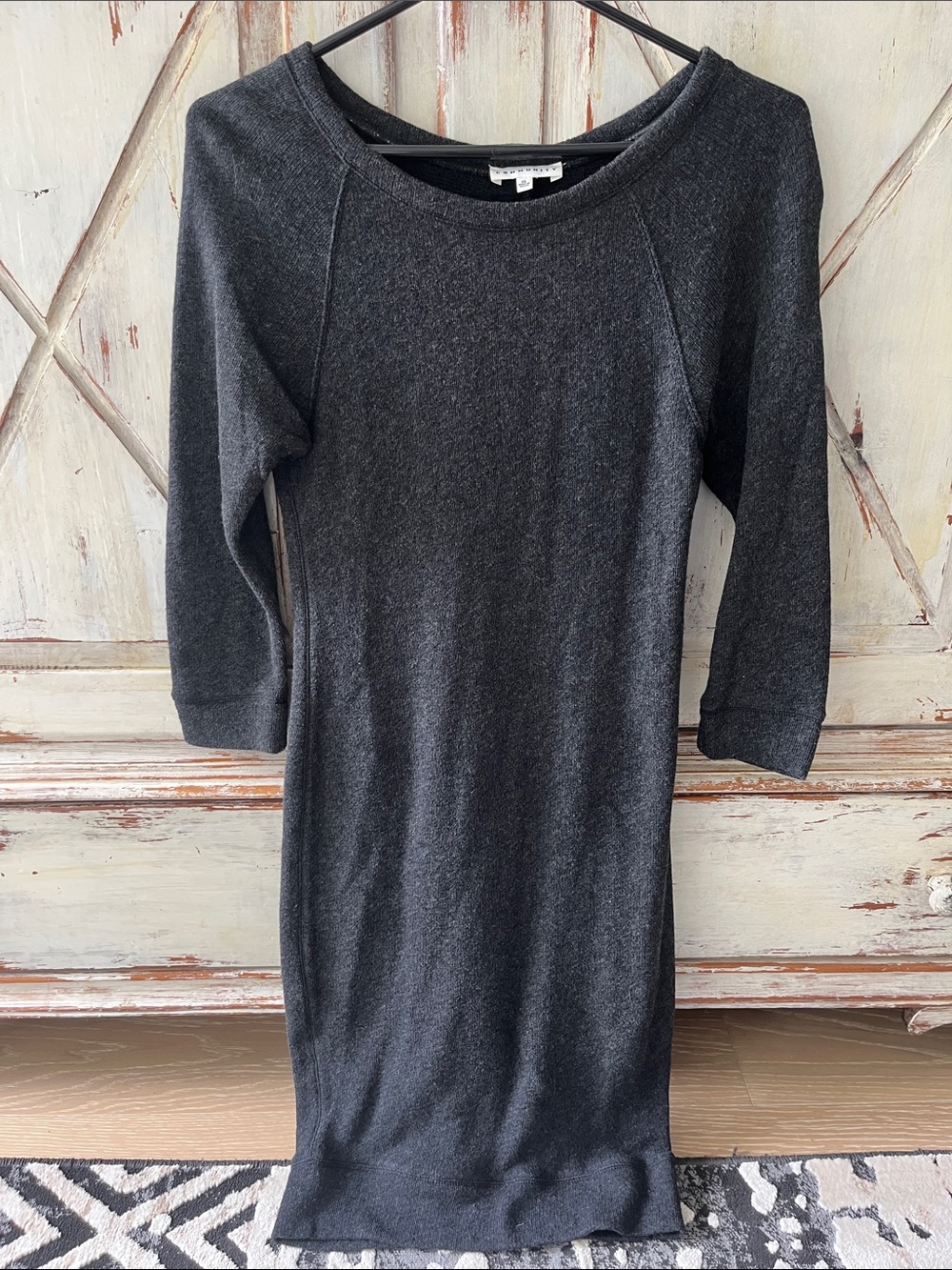 Aritzia stretched terry dress